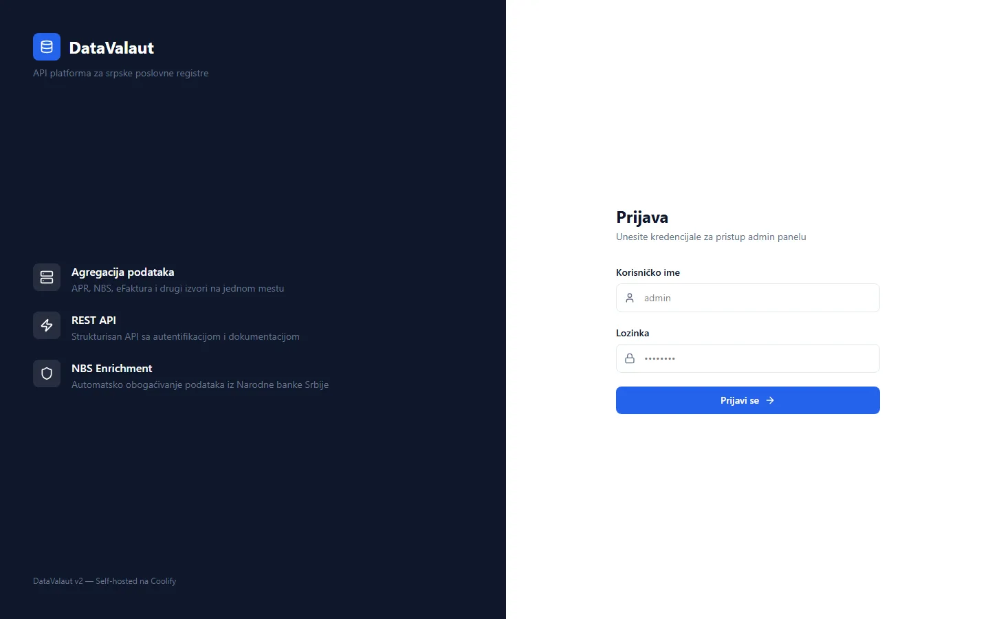 DataVault — Provera podataka o klijentima bez skupih integracija
