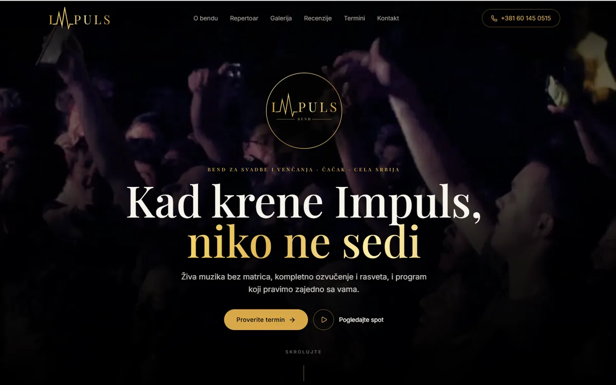 IMPULS BEND - Brend i sajt u izradi