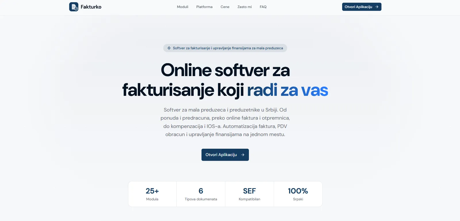 FAKTURKO - Fakturisanje u razvoju