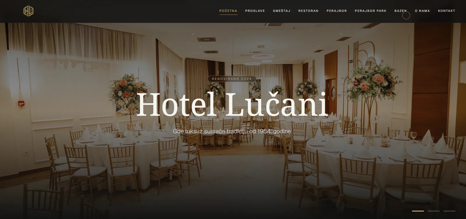 Hotel Lučani - prezentacioni sajt hotelskog kompleksa