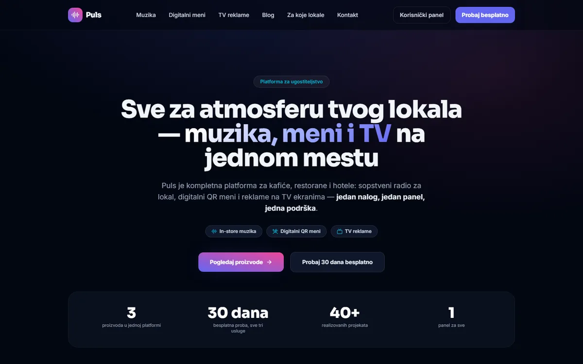 Puls - primer brendiranog digitalnog proizvoda u izradi agencije IMPULSE