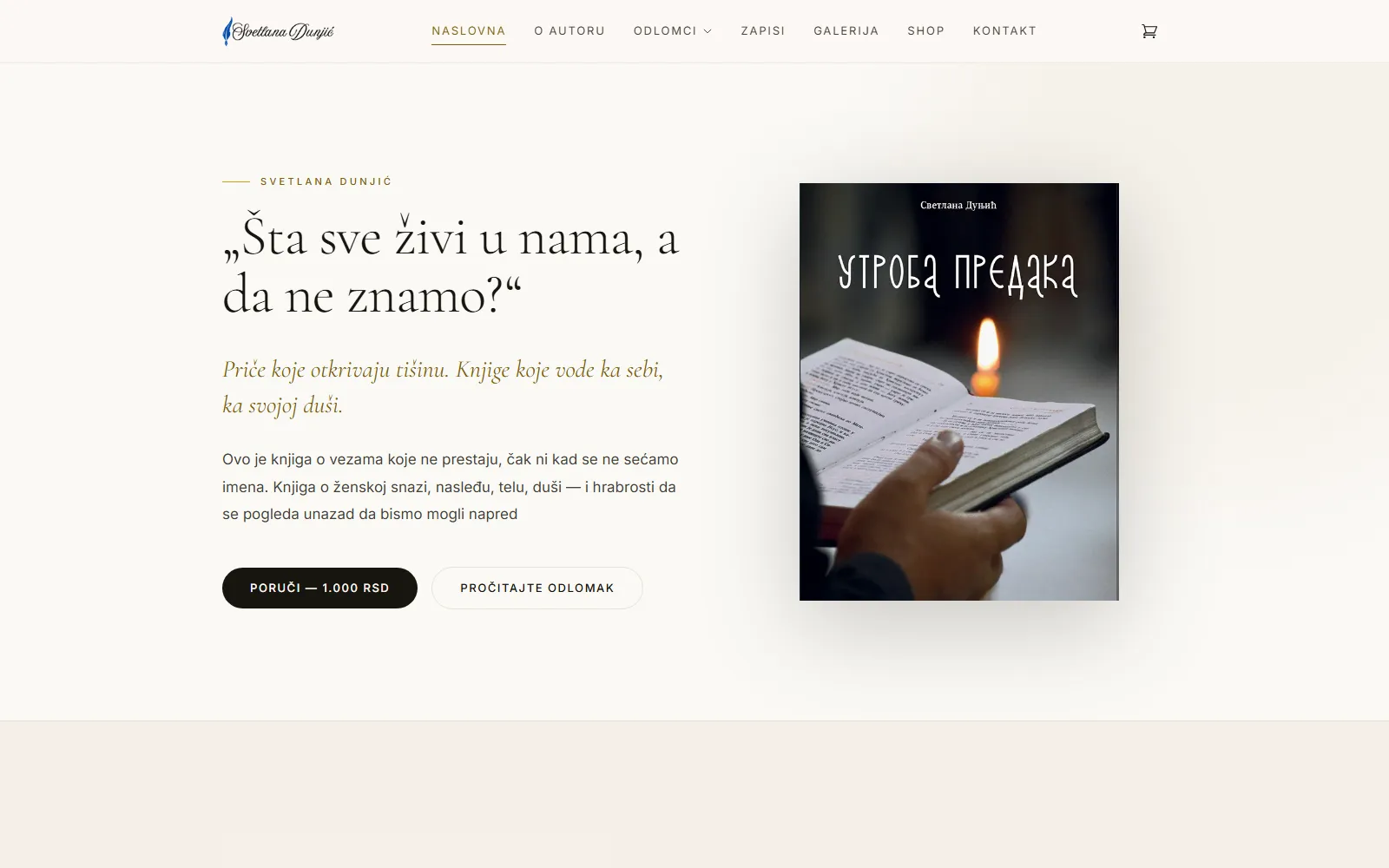 Svetlana Dunjić - online prodaja knjiga direktno sa sajta